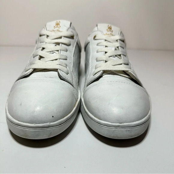 Psycho Bunny Shoes Mens 7.5 Lucky Find White Low Top All Over Logo (156 Box 19) - Picture 11 of 12